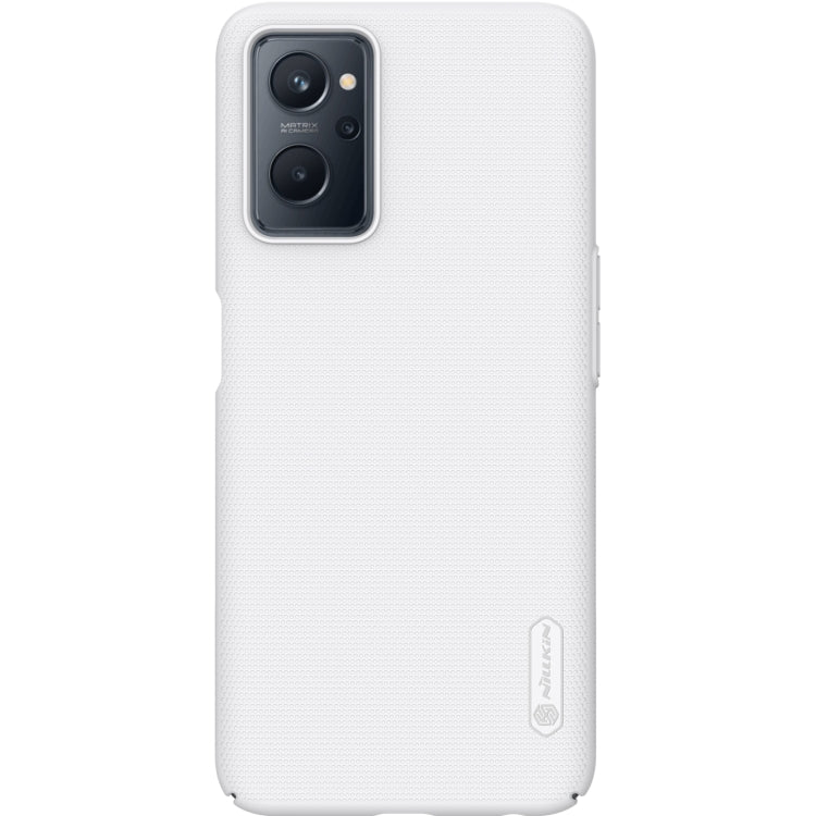 NILLKIN frosted PC phone case with camera cutout, white textured finish