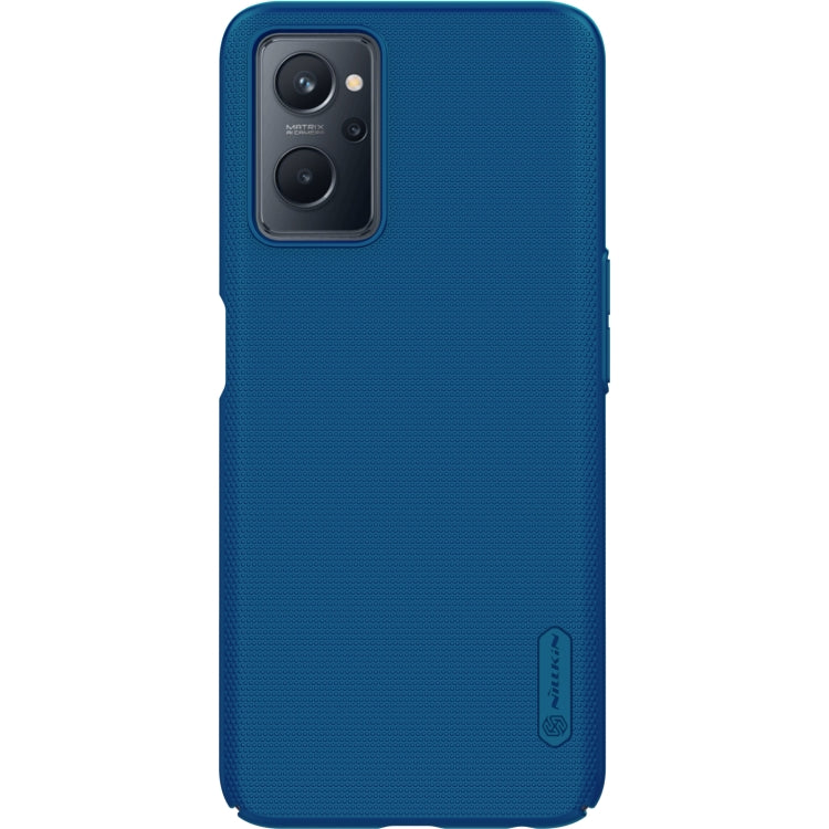 NILLKIN frosted PC phone case for rear cameras, textured blue finish