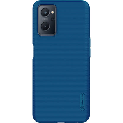 NILLKIN frosted PC phone case for rear cameras, textured blue finish