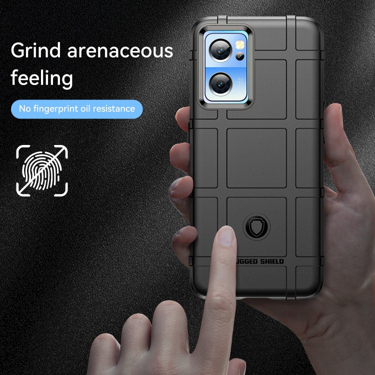Black rugged TPU phone case with textured grip panels and dual camera bezel