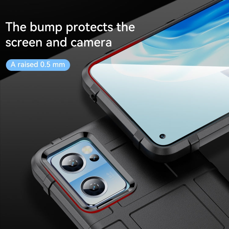Black rugged TPU phone case with raised lip for screen and camera protection