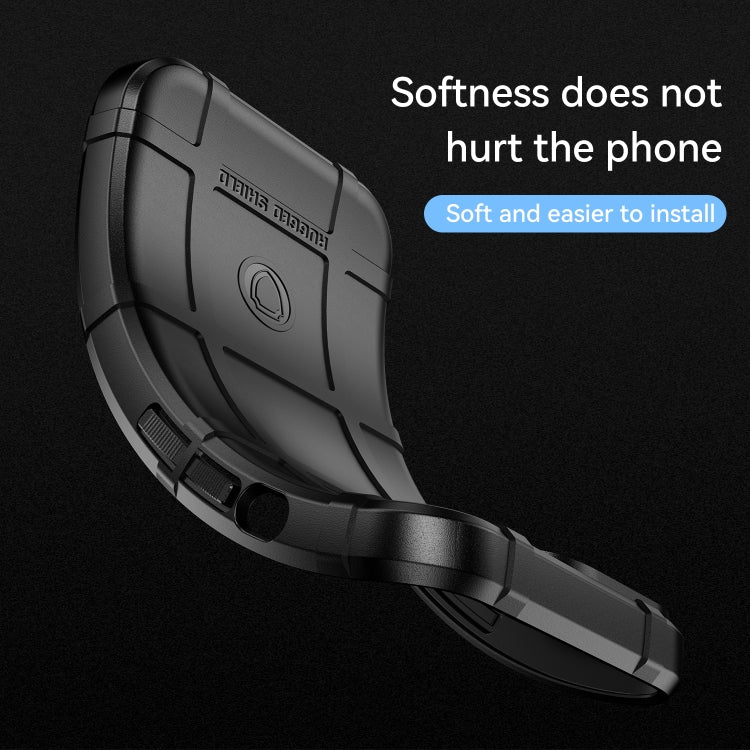 Black rugged TPU phone case back shell with reinforced frame and side openings
