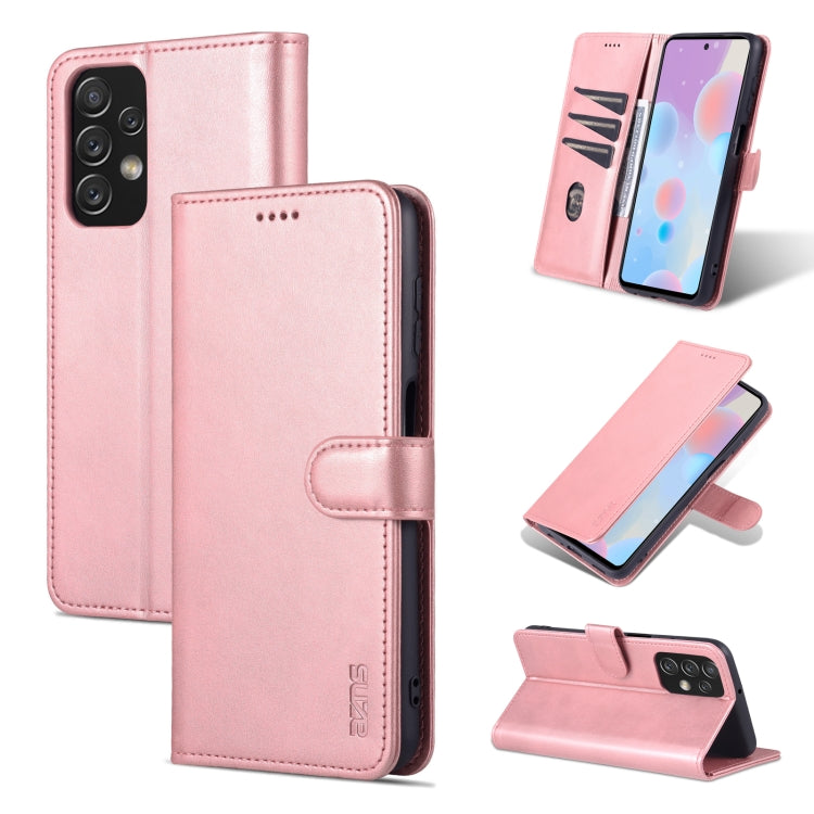 Pink calf-texture leather phone case with horizontal flip cover and stand