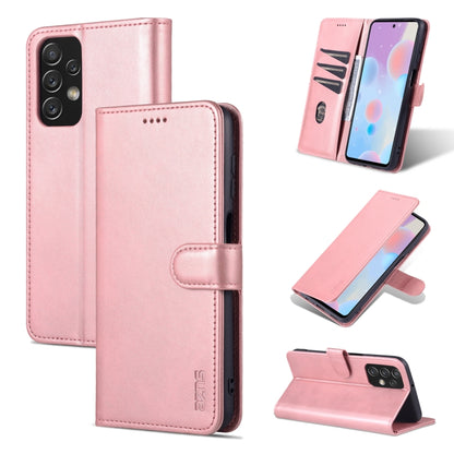 Pink calf-texture leather phone case with horizontal flip cover and stand