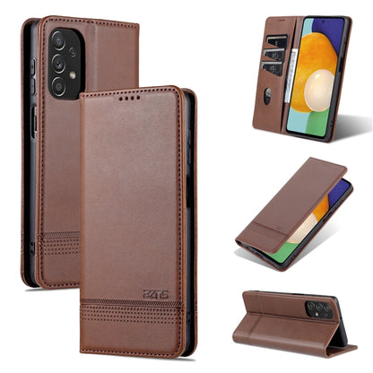 Dark brown textured leather magnetic wallet phone case with card slots and stand
