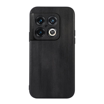 Black PU texture phone case with circular camera detail and side cutouts