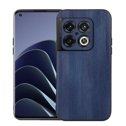Blue PU texture phone case with camera lens cutouts and side button openings