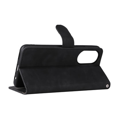 Black PU phone folio case with magnetic flap, kickstand, and camera cutout