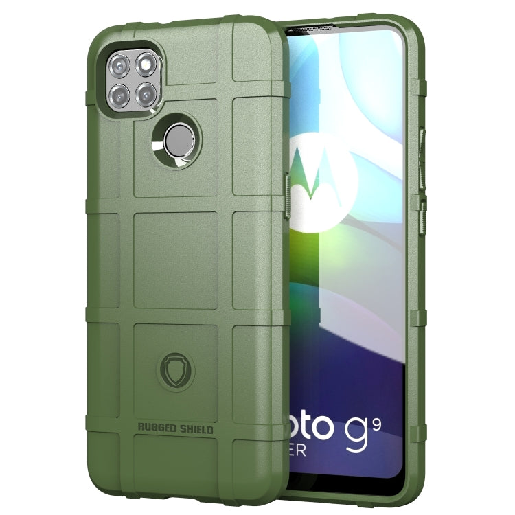 Green rugged TPU shockproof phone case with raised camera and ring holder cutout