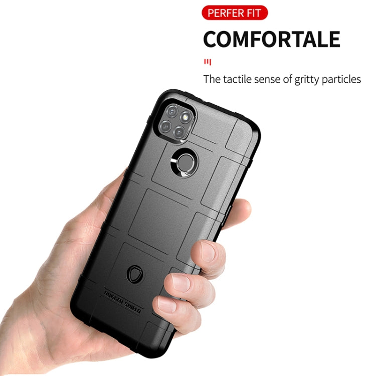 Grey rugged TPU phone case with ring holder cutout and textured grip back