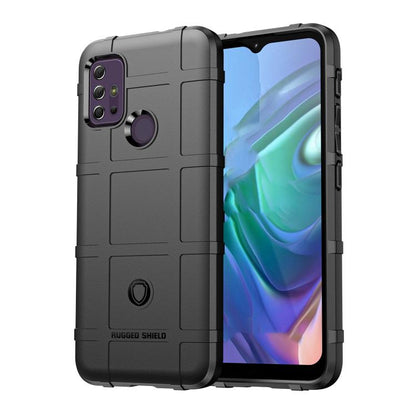 Graphite rugged TPU phone case with camera cutout and shockproof bumper design