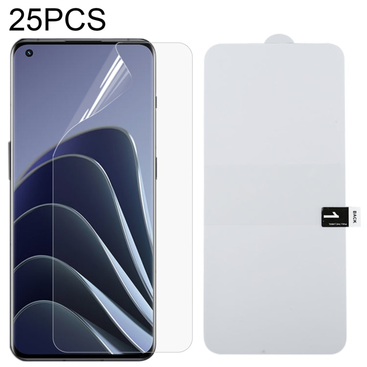 25-pack hydrogel full screen protectors for OnePlus 10 Pro, clear film sheets