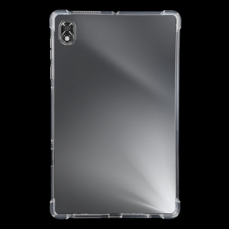 Transparent shockproof TPU tablet case with corner protection and camera cutout