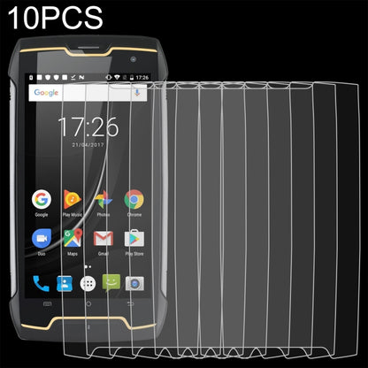 10-pack tempered glass screen protector applied to smartphone front, 2.5D curved