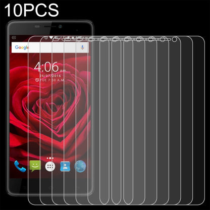 10-pack 9H tempered glass screen protector on phone screen, 2.5D curved