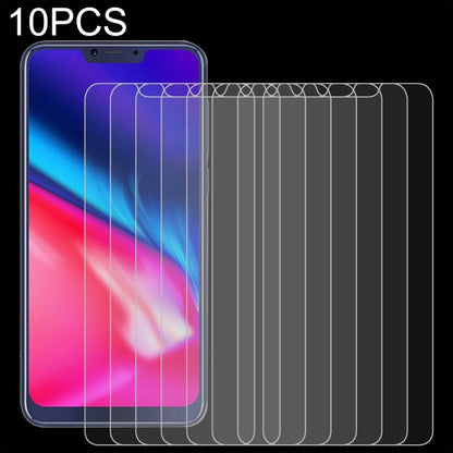 Set of 10 tempered glass screen protectors, 2.5D rounded edges for phone display