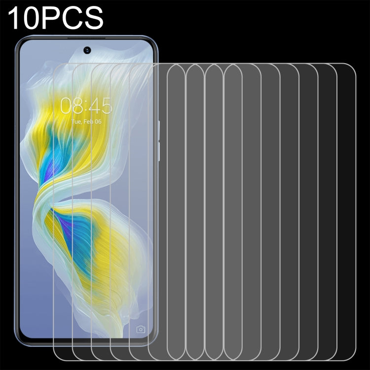 Tempered glass screen protector set (10-pack), 0.26mm 9H 2.5D curved for phone