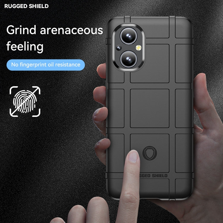 Rugged shockproof TPU phone case in dark gray with anti-fingerprint grip texture