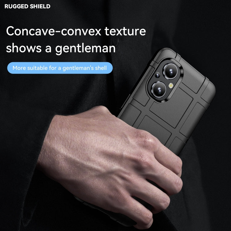 Rugged shockproof TPU phone case in dark gray with textured grip for secure hold