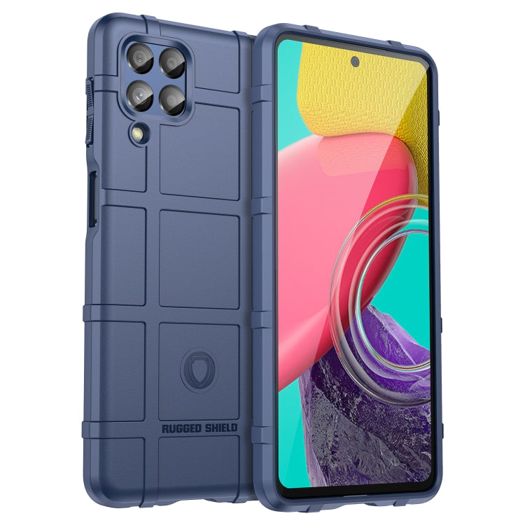 Rugged shockproof TPU phone case, dark blue, full-coverage design with camera cutouts