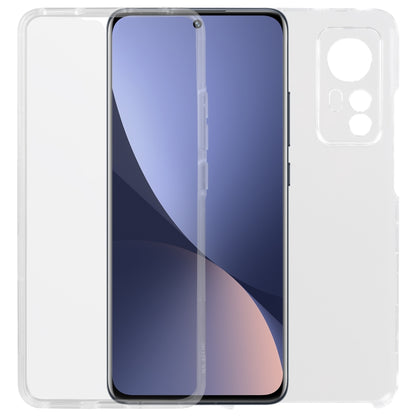 Transparent ultra-thin phone case with camera cutouts, front cover on phone
