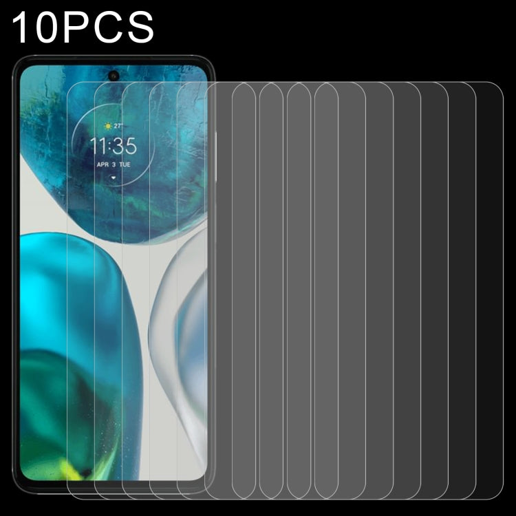 10-pack tempered glass screen protectors for curved smartphone display, clear glass films