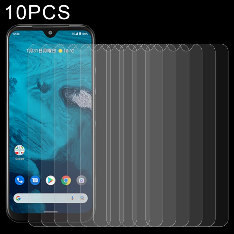 10-pack tempered glass screen protectors for smartphone screen, clear curved fit