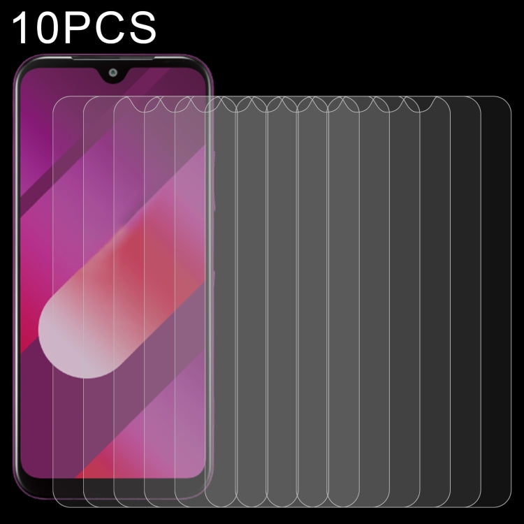10-pack tempered glass screen protectors for smartphone display, clear protective sheets