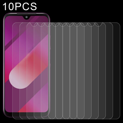 10-pack tempered glass screen protectors for smartphone display, clear protective sheets