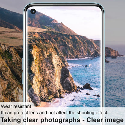 Camera lens protector film on smartphone back for clear photos