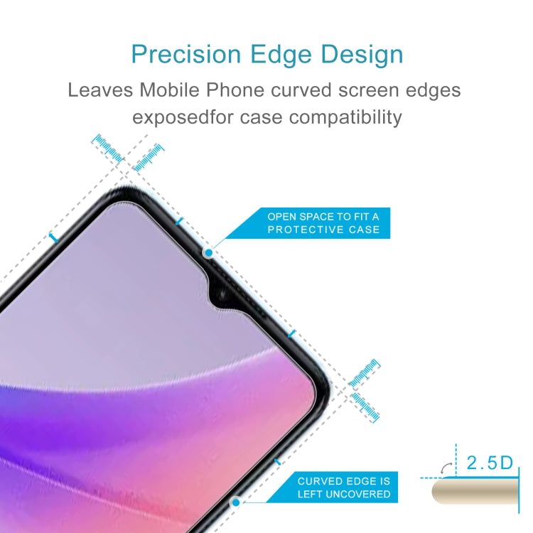 2.5D tempered glass screen protector film with precision cut edge for cases