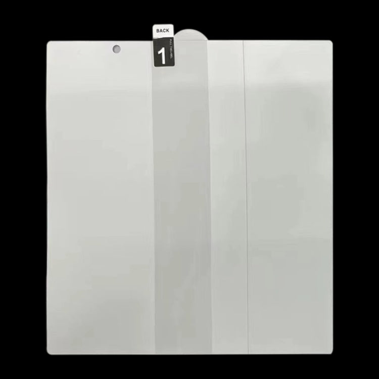 Full-screen hydrogel protector film set, clear flexible sheets with alignment cutouts
