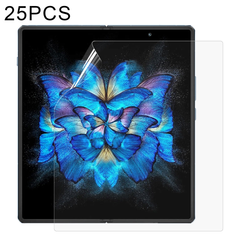 Hydrogel full-screen protector film (25-pack) for inner display, applied to tablet screen