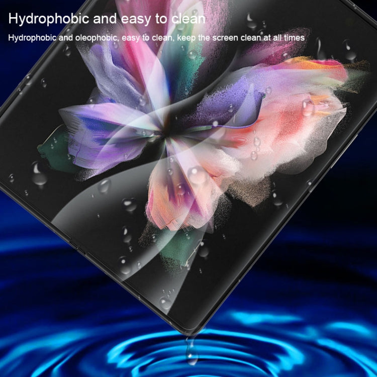 Hydrogel protector film for inner screen with water and dirt-resistant coating