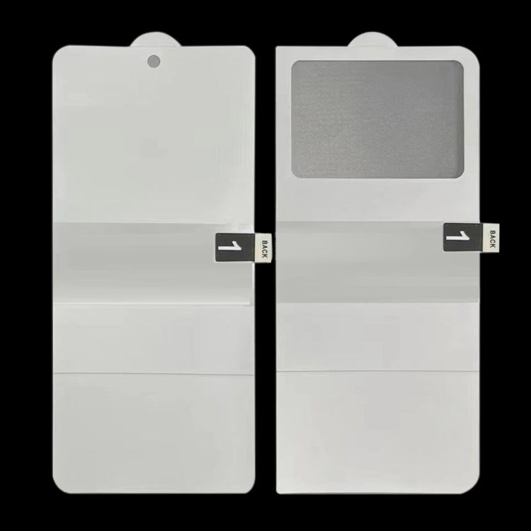 Front and back hydrogel screen protector films, full coverage cutouts