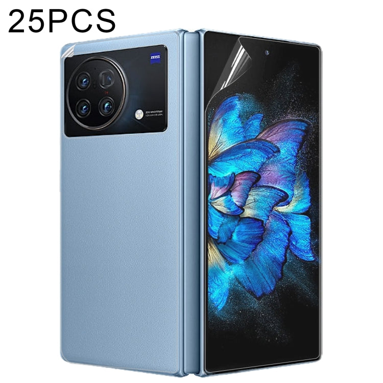25-pack full-screen hydrogel film screen protectors for vivo X Fold, front and back