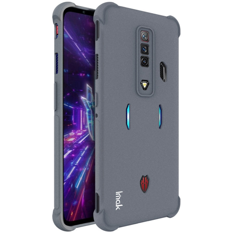 Matte grey shockproof TPU phone case with camera cutouts and side port openings