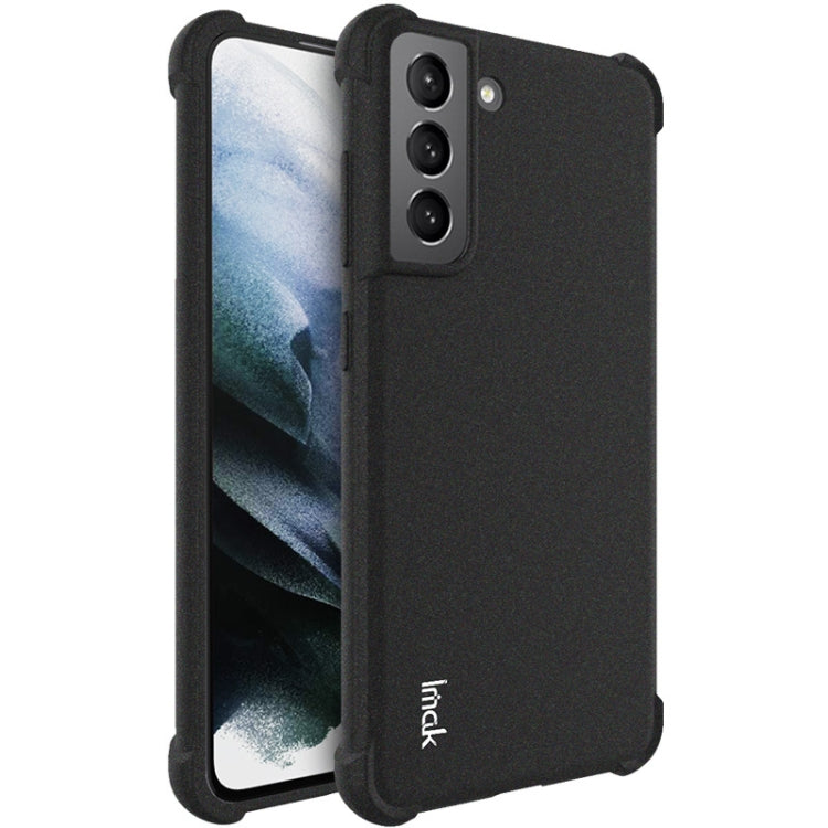 Shockproof matte black TPU phone case with screen protector and camera cutouts