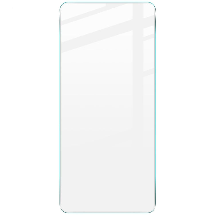 Tempered glass screen protector film, clear rectangular sheet with rounded edges