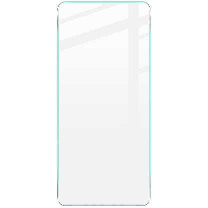 Tempered glass screen protector film, clear rectangular sheet with rounded edges