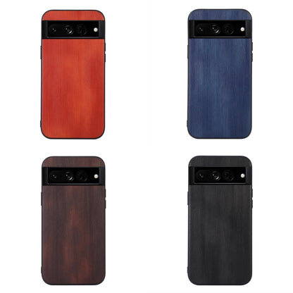 Textured PU phone cases in red, blue, brown, and black, with camera cutouts