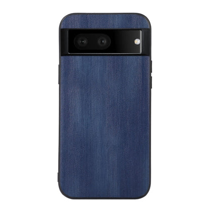 Blue textured PU phone case with camera window and flash cutout