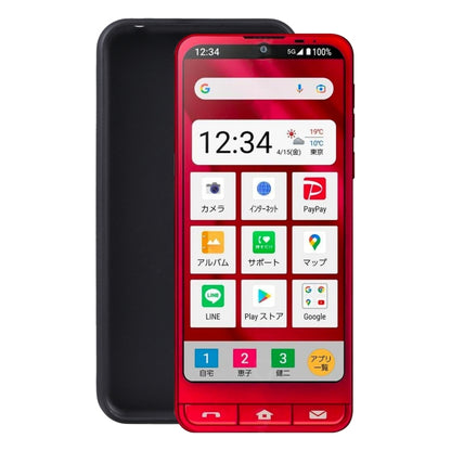 Black TPU phone case with cutouts for ports, speaker, and buttons