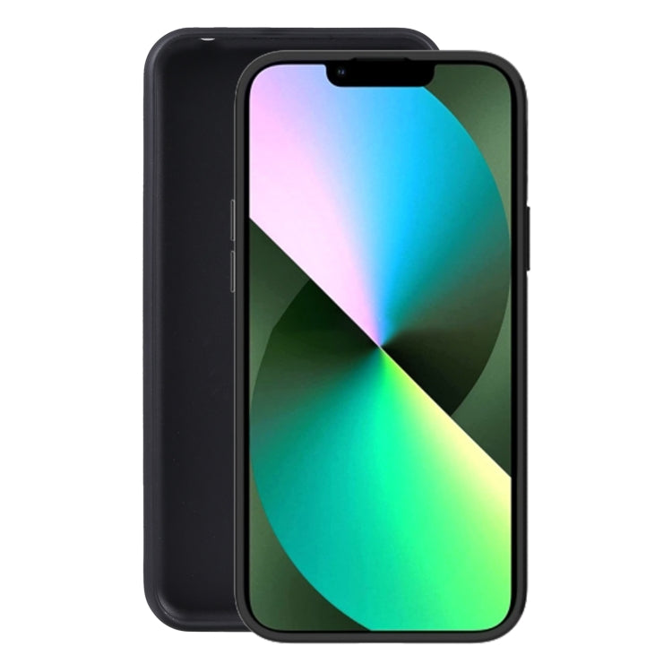 Black TPU phone case with front cutout and raised edges for screen protection