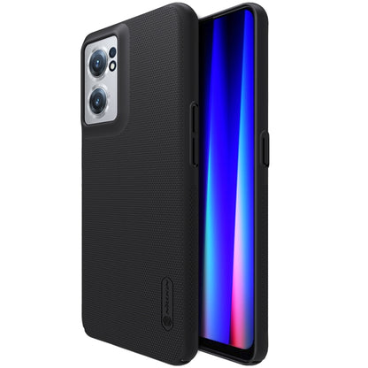 NILLKIN frosted PC phone case in black with textured grip and camera cutouts