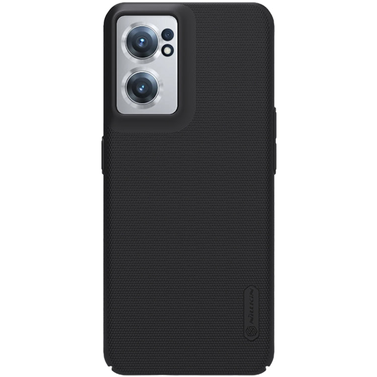 NILLKIN frosted PC phone case in black, textured back with dual camera openings