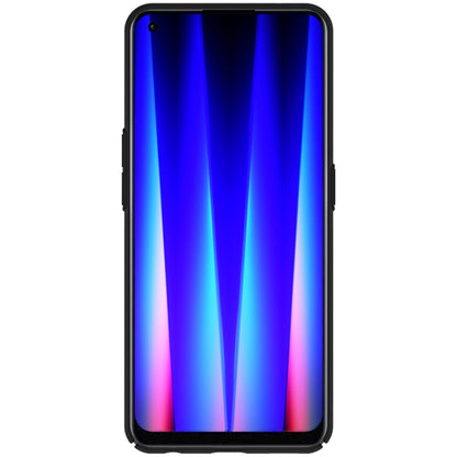 NILLKIN frosted PC phone case in black with raised edges for screen protection