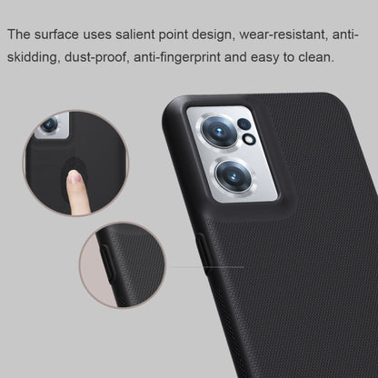 Black NILLKIN frosted PC phone case with textured finish and camera cutouts