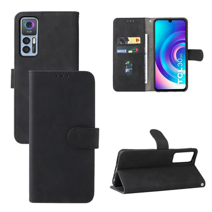 Magnetic flip leather phone case, black, card slots and kickstand viewing stand