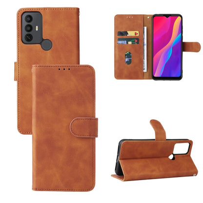 Magnetic flip leather phone case, brown, card slots and kickstand viewing stand